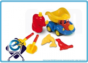 HEMAR Samochód Pajacyk z dodatkami i konewką