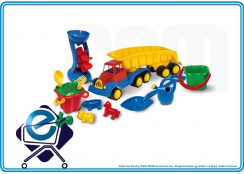 HEMAR Samochód z naczepą z łop. młyn. mini -10 el.