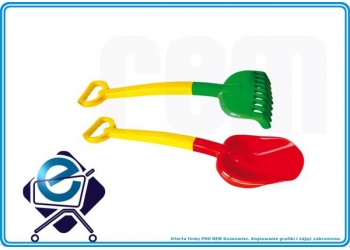 HEMAR Grabki i Łopata DUŻE polskie DWUKOLOROWE