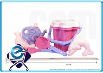 KWIATEK 7 - komplet do piasku dla dziewczynek +10M