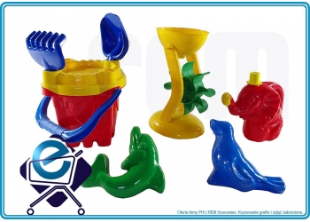 ZAMEK 8 el. - kpl. dla dzieci do piaskownicy +10M