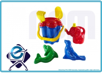 KWIATEK 7el komplet dla dzieci do piaskownicy +10M