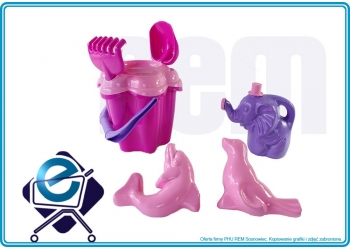 KWIATEK 7 - komplet do piasku dla dziewczynek +10M