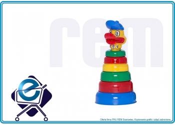 HEMAR Piramida UKŁADANKA - kaczor (od 10 mies.)