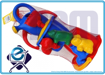 Komplet DO PIASKOWNICY z dwoma wiaderkami - 10 el.