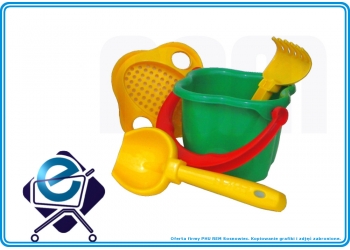 ZABAWKI do PIASKOWNICY Koniczynka - 4 el. +10M