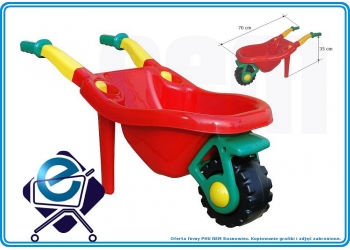 DUŻA TACZKA dla dzieci, długość 70cm, solidna +3L