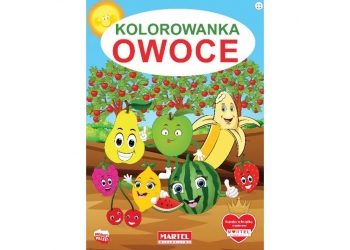 Kolorowanka A4 – OWOCE, 32 str. produkt POLSKI