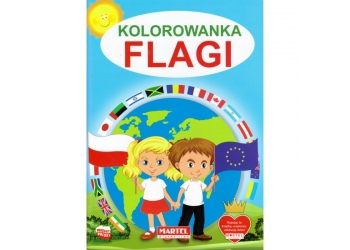 Kolorowanka A4 - FLAGI 160 krajów - wzory flag