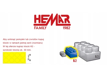 POLSKIE KLOCKI DLA DZIECI HEMAR K2 5 kg ok 600szt.
