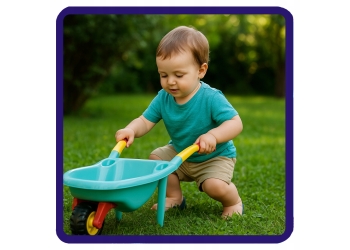 TACZKA OGRODOWA DużA dla dzieci do piasku piaskownicy plażę POLSKA HEMAR jn