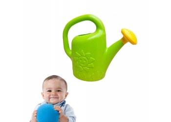 konewka Słoneczko zielona zabawka ogrodowa dla dzieci mała lekka 1,8 litra