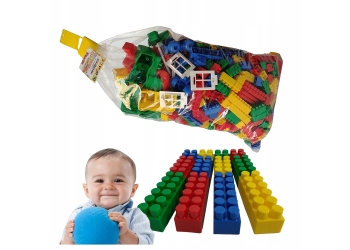 POLSKIE klocki konstrukcyjne plastikowe HEMAR K1 zestaw MAX w worku