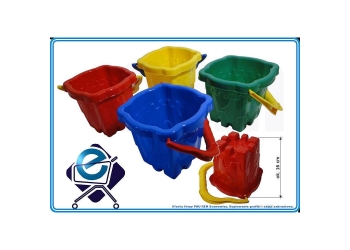 Wiaderko ZAMEK dla dzieci, duże, wysokie Polskie, od 10 mies.