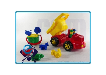 JEEP - samochód wywrotka z kompletem KONICZYNKA 8 elem. / HEMAR