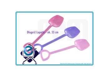 Polska ŁOPATA duża do piasku DZIEWCZĘCA +3L