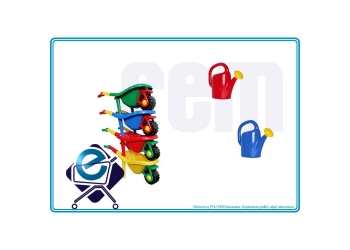 TACZKA MAŁY OGRODNIK łopata grabie konewka HEMAR