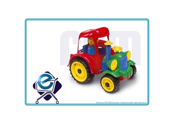 TRAKTOR karton HEMAR koła gumowe skrętne PL +3L