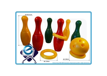 Duże kolorowe KRĘGLE kula z otworami obręcze SERSO