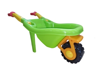 Duża TACZKA do piasku DLA DZIECI, ogrodowa, na plażę, JASNO ZIELONA HEMAR