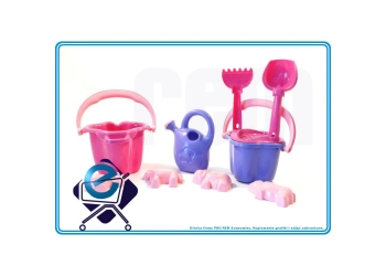 HEMAR Komplet do piasku DLA DZIEWCZYNEK - 10 el.