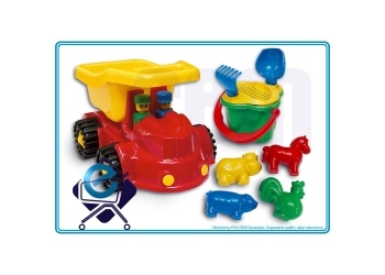 JEEP - samochód wywrotka z kompletem KONICZYNKA 8 elem. / HEMAR